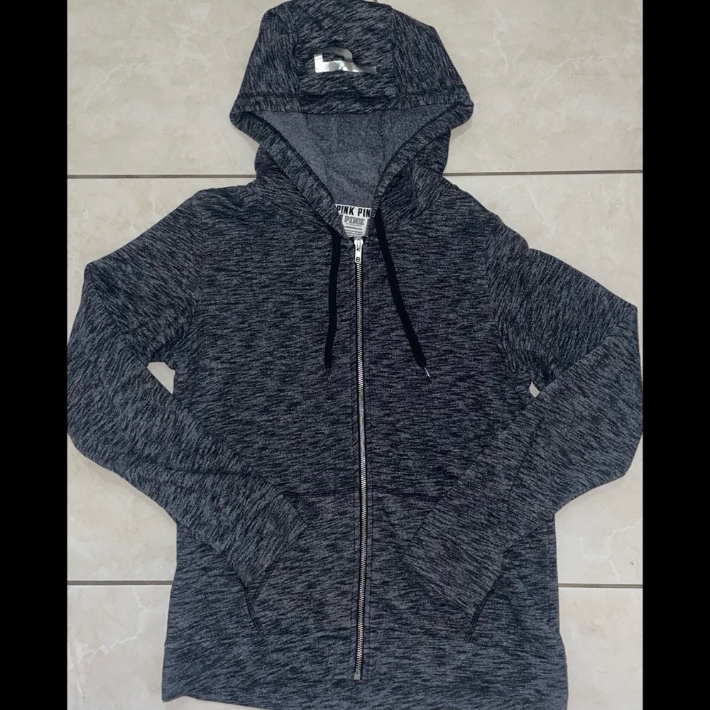 Victoria's Secret PINK Gray Zip-Up Hoodie